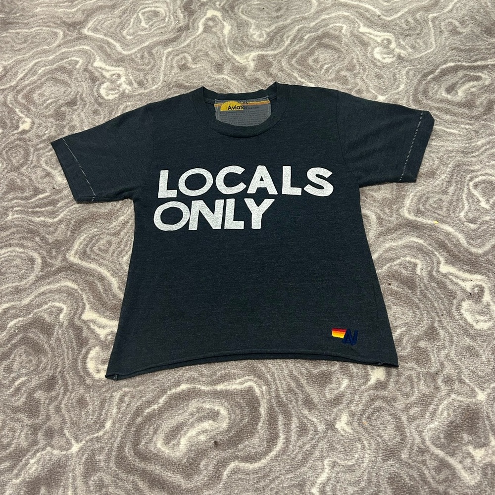 !! Locals only Aviator Nation baby tee , size : xs, !!